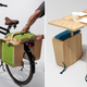 Image for article titled Basket Pannier Straps a Portable Picnic Table To Your Bike